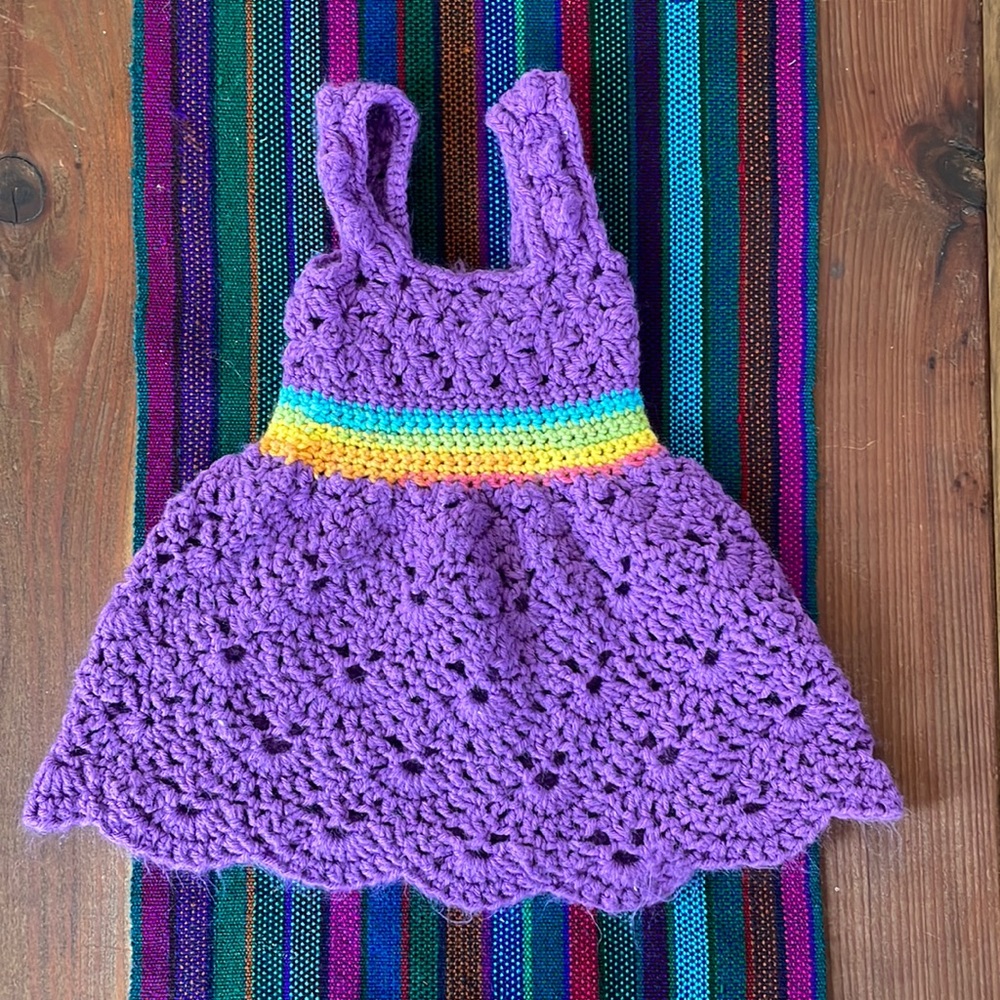 Crochet baby dress